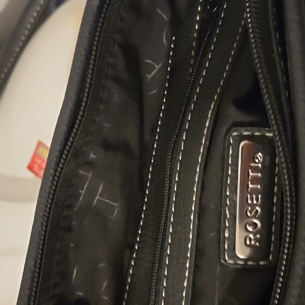 ROSETTI BLACK PURSE Pebbled Faux Leather/Vegan Leather - Picture 7 of 9